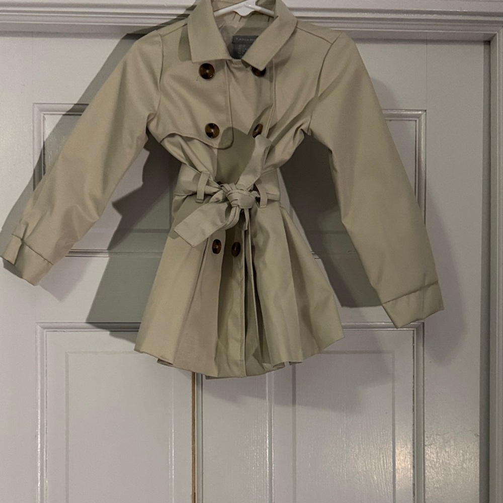 Tahari Kids Light Tan Trench Coat